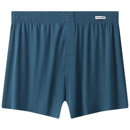 Men's Ice Silk Underwear Plus Size Loose Boxer Mid Waist
