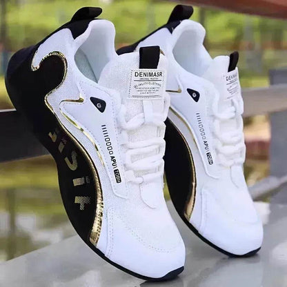 Lace-up Breathable Sneakers For Men and Women - Low-top Platform Sneakers