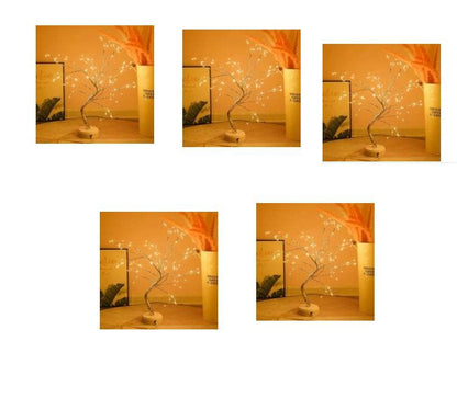 Led Copper Wire Light Bedroom Desk Table Light