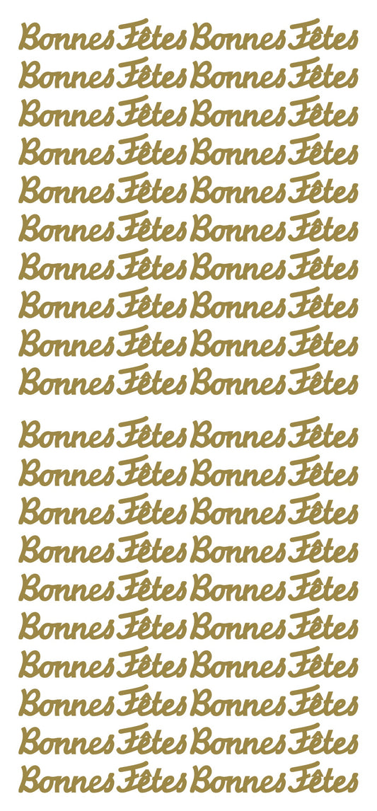 Peel Off Stickers - Bonnes Fêtes