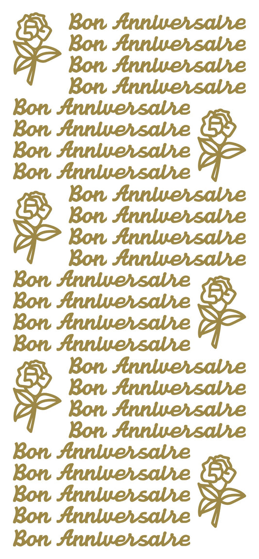 Peel Off Stickers - Bon Anniversaire