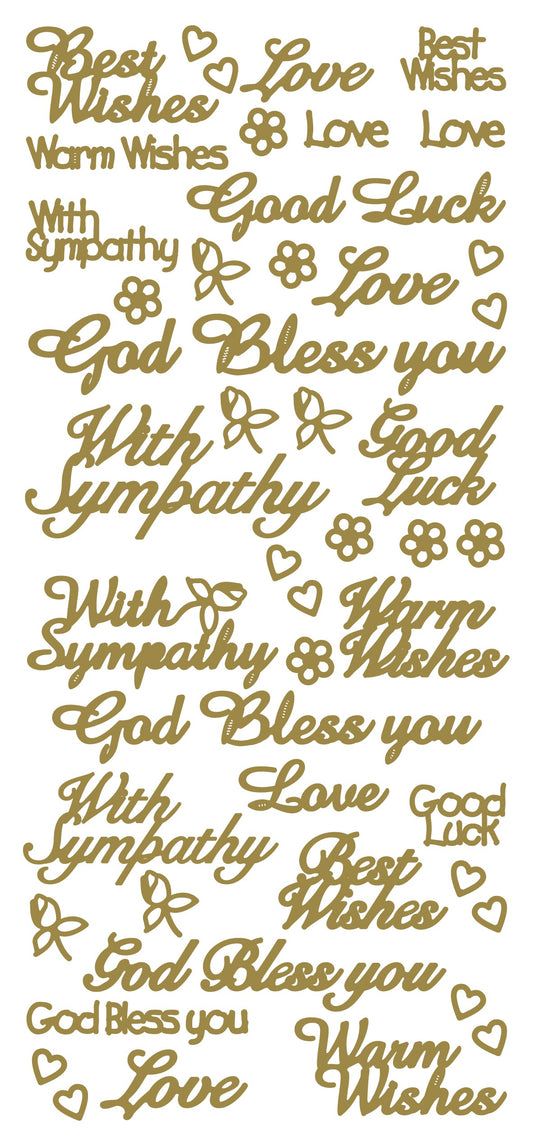 Peel Off Stickers - Warm Wishes
