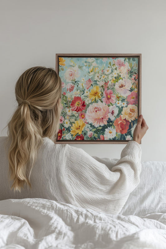 BURST OF SEASON, Artwork on stretched canvas