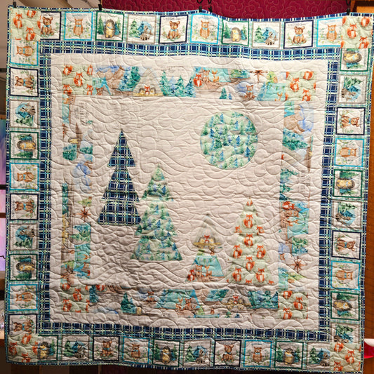 Store Sample- Baby Quilt- Forest Friends