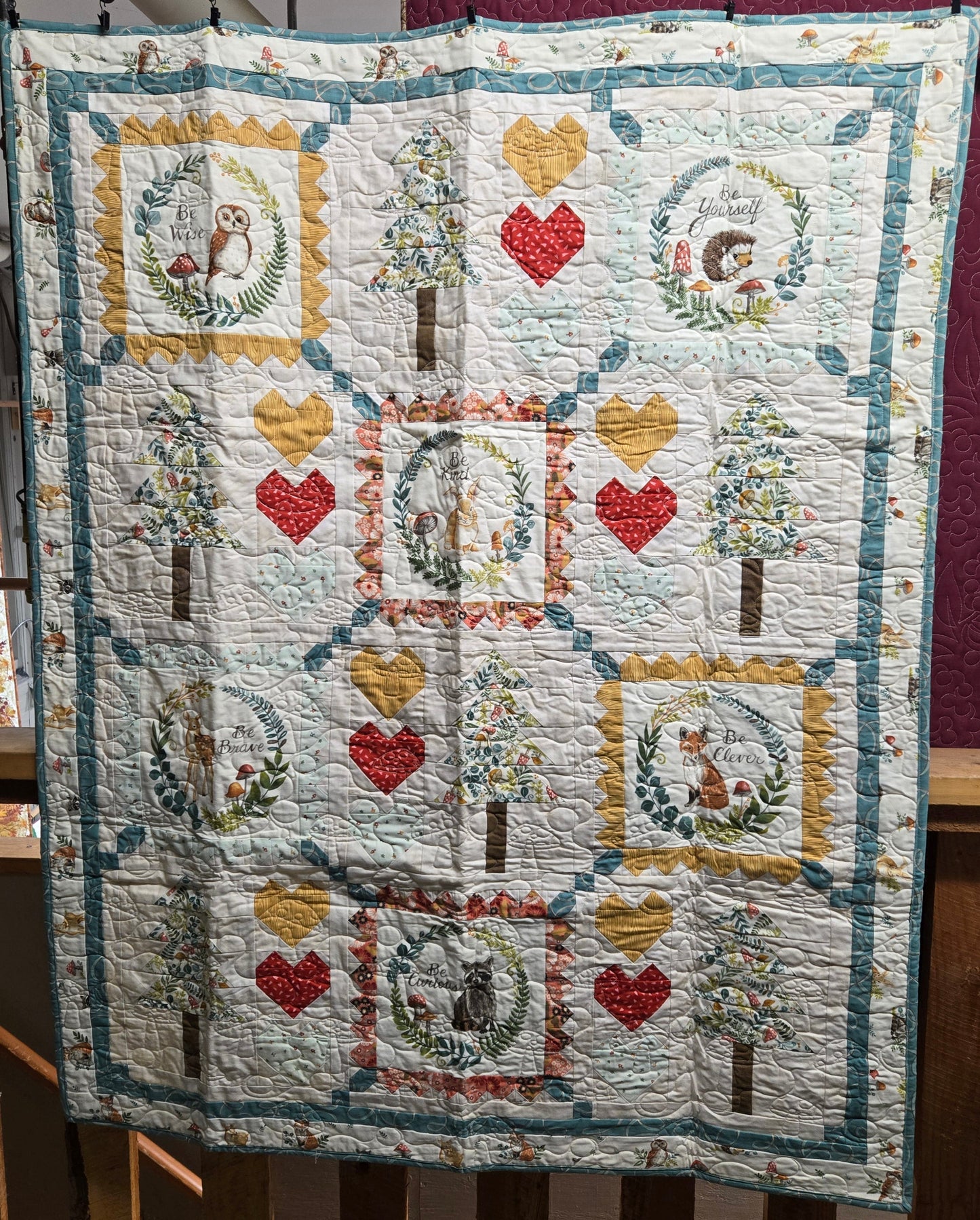 Store Sample- Baby Quilt- Inspirational Aminals