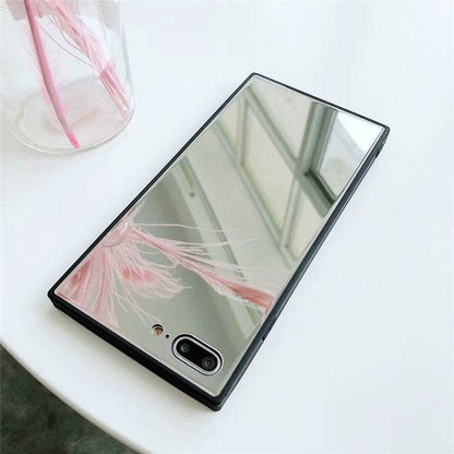 Glass Mirror phone case Women iphone case