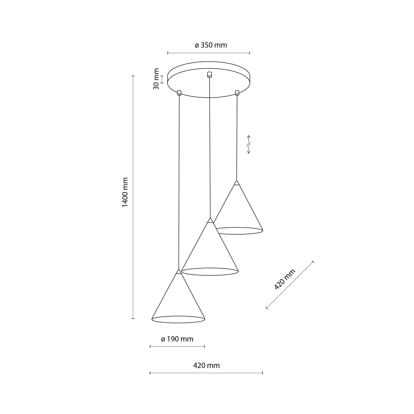 CONO Modern Minimalist Pendant Light 3