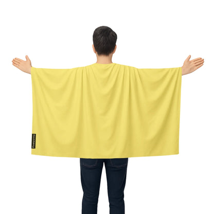 Cape Drapeau Jaune – Polyester Léger – Modèle À Enfiler