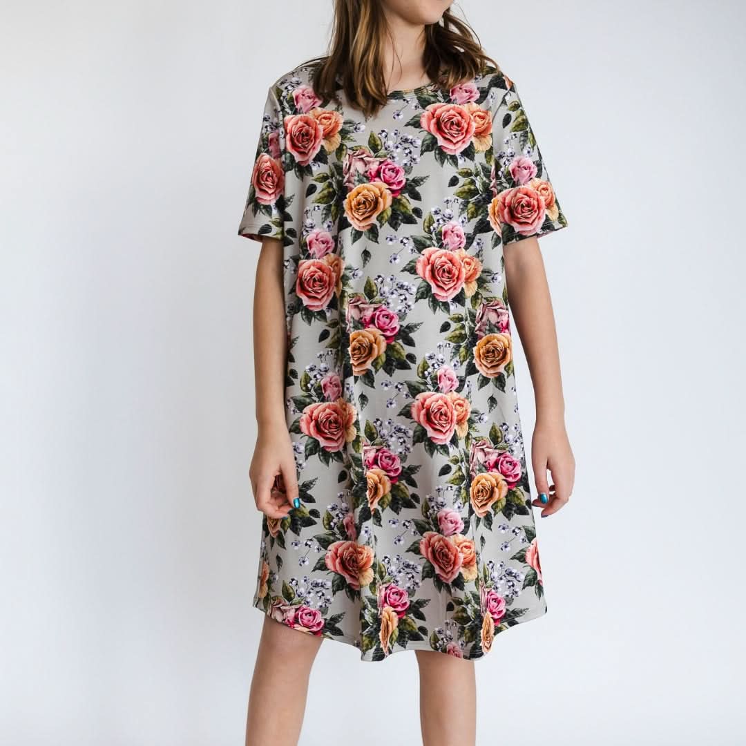 Youth Bamboo Winslow Dress | Terracotta Rib