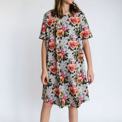 Youth Bamboo Winslow Dress | Terracotta Rib