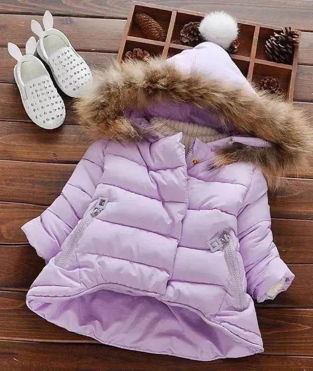 Manteau d'hiver à capuche pour bébé nouveau-né, manteau d'hiver pour tout-petit, parka pour bébé taille 5T, veste en fausse fourrure