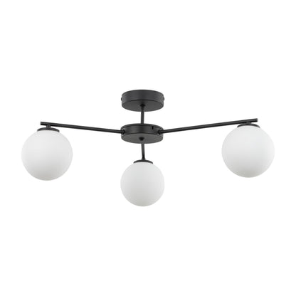 Plafonnier scandinave ELTON noir 3