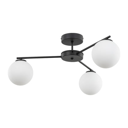 Plafonnier scandinave ELTON noir 3