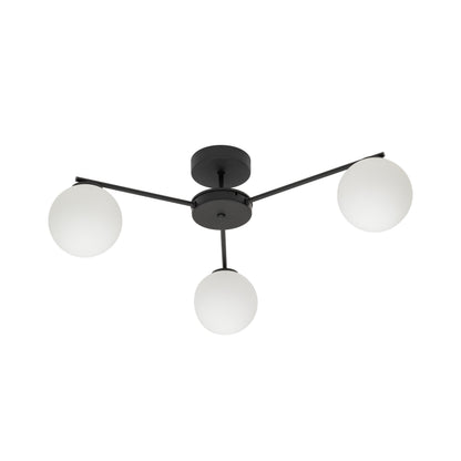 Plafonnier scandinave ELTON noir 3