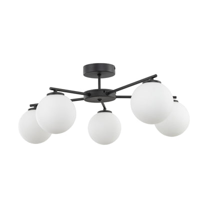 ELTON Black Scandinavian Ceiling Lamp for Living Room, Bedroom & Hallway