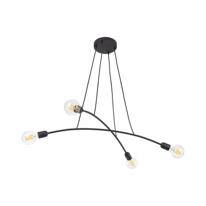 HELIX Black Minimalist Pendant Light 4  (Clearance)