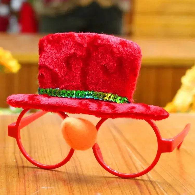 Monture de lunettes de Noël Accessoires de fête de Noël Cadeaux de Noël Décorations de Noël Lunettes de Père Noël