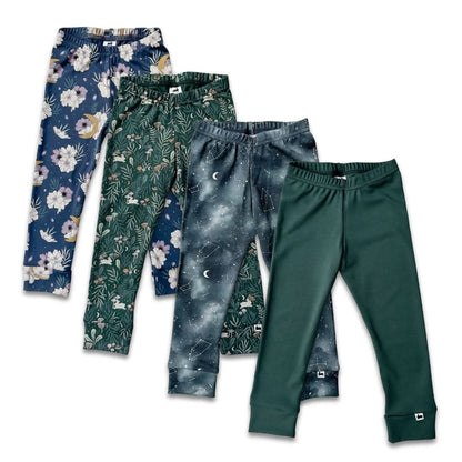 Youth Bamboo Leggings | Celestial Floral