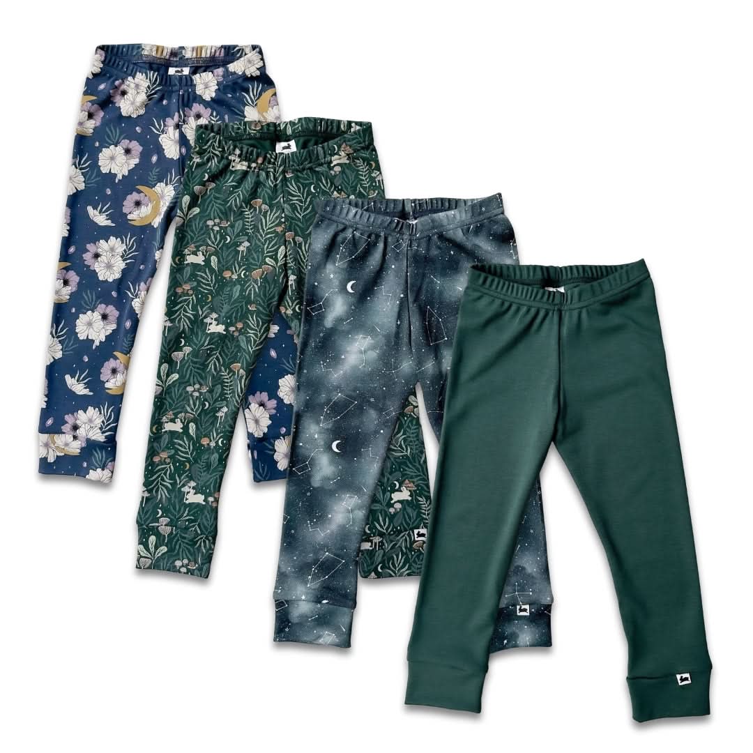 Youth Bamboo Leggings | Night Sky