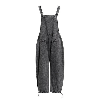 Personality Street Tooling Style Overall Baggy Jeans Pant Women