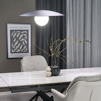 Slate Mid-Century Modern Pendant Ceiling Light for Kitchen Island, Dining Room & Statement Interior Lighting