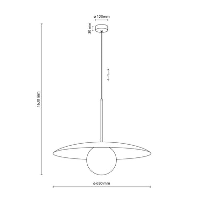 Slate Mid-Century Modern Pendant Ceiling Light for Kitchen Island, Dining Room & Statement Interior Lighting