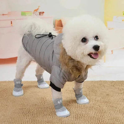 Veste d'hiver pour animaux, manteau chaud d'automne pour chien et chat, sweat à capuche pour animaux, veste en fausse fourrure pour animaux