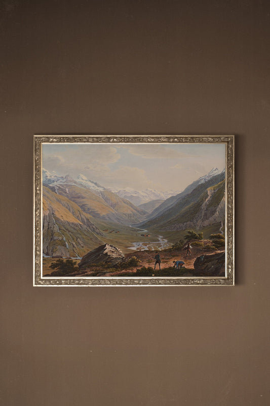 MONTS ÉTERNELS, CADRE VINTAGE ARGENTÉ