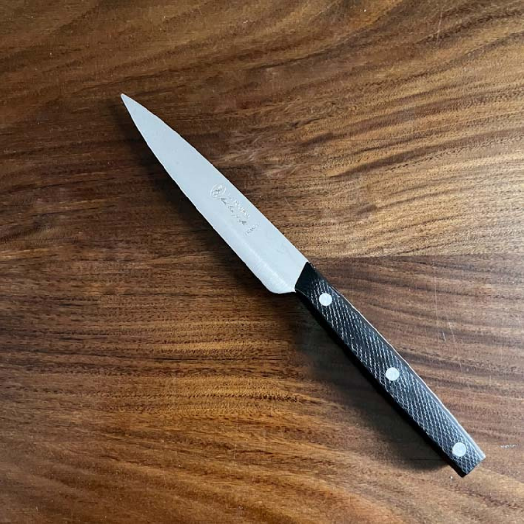 9 cm Kitchen Paring Knife with Full Tang Blade & Black Handle