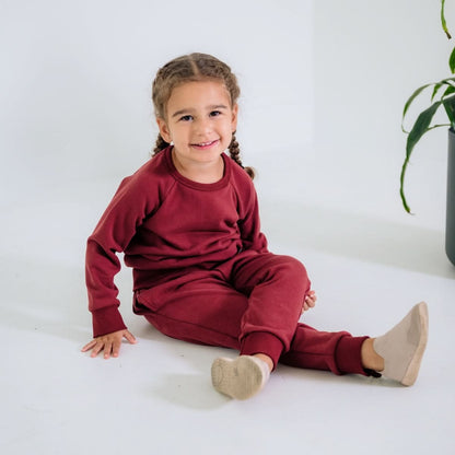 Baby/Kids' Bamboo Fleece Raglan Pullover | Sage