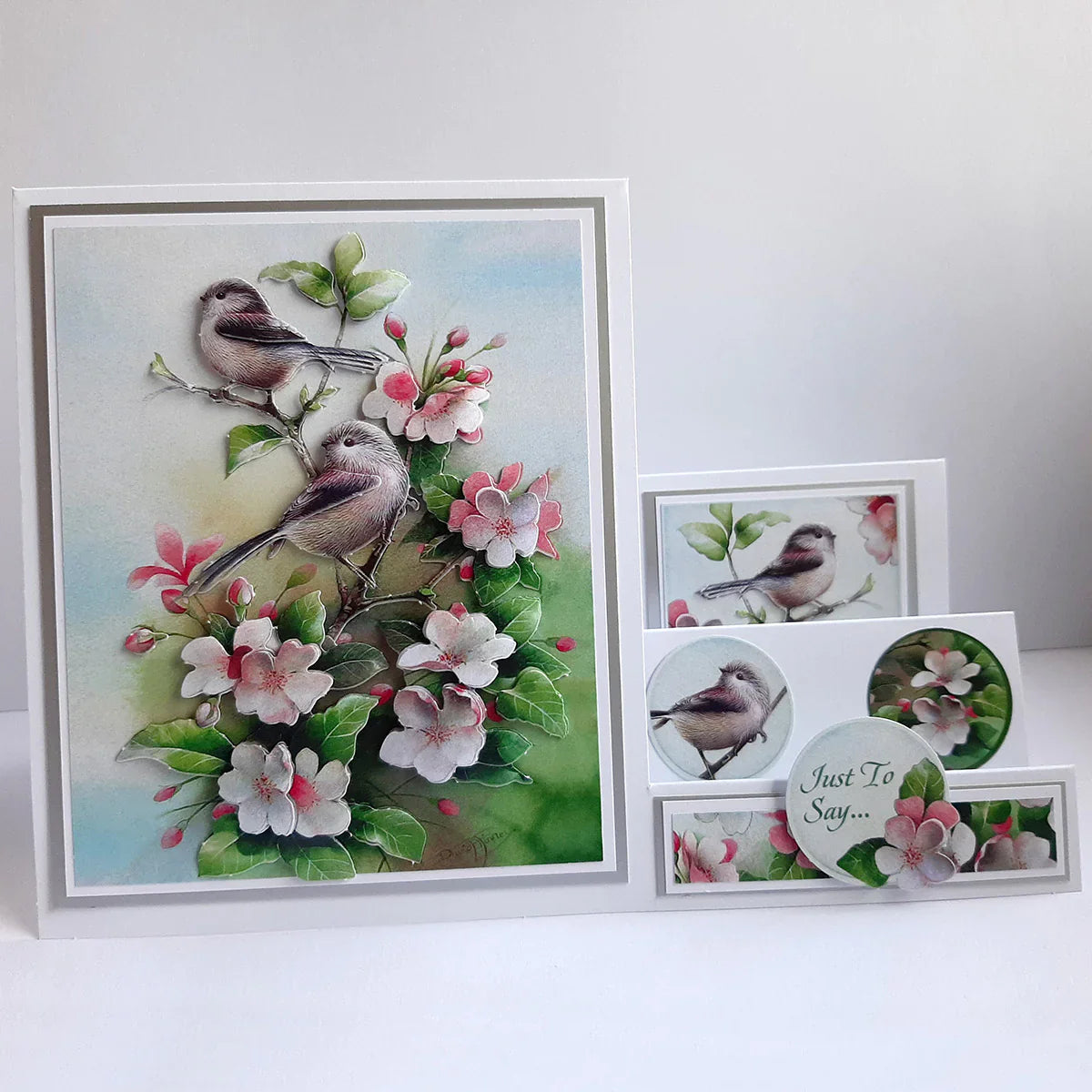 Découpage Découpé – Oiseaux en Fleurs (Lot de 3)