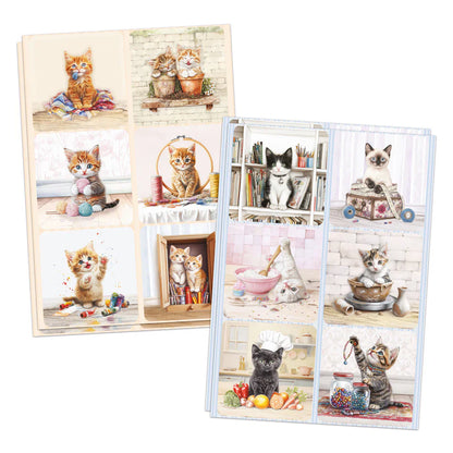 Collection de découpes et de décopatch Chatons Ingénieux