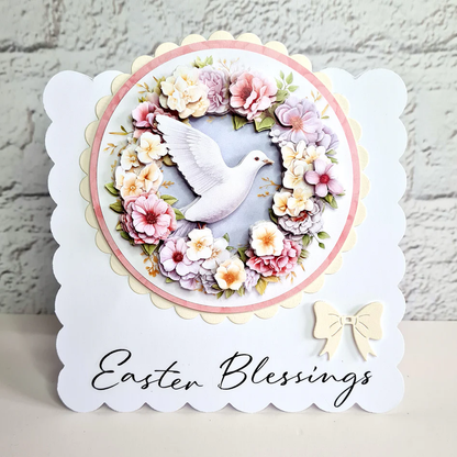 Die Cut Decoupage – Dove with Flowers (pack of 3)