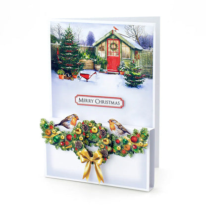 Katy Sue Die Cut Decoupage – Christmas Floral Embellishments, Traditional (pack of 3)