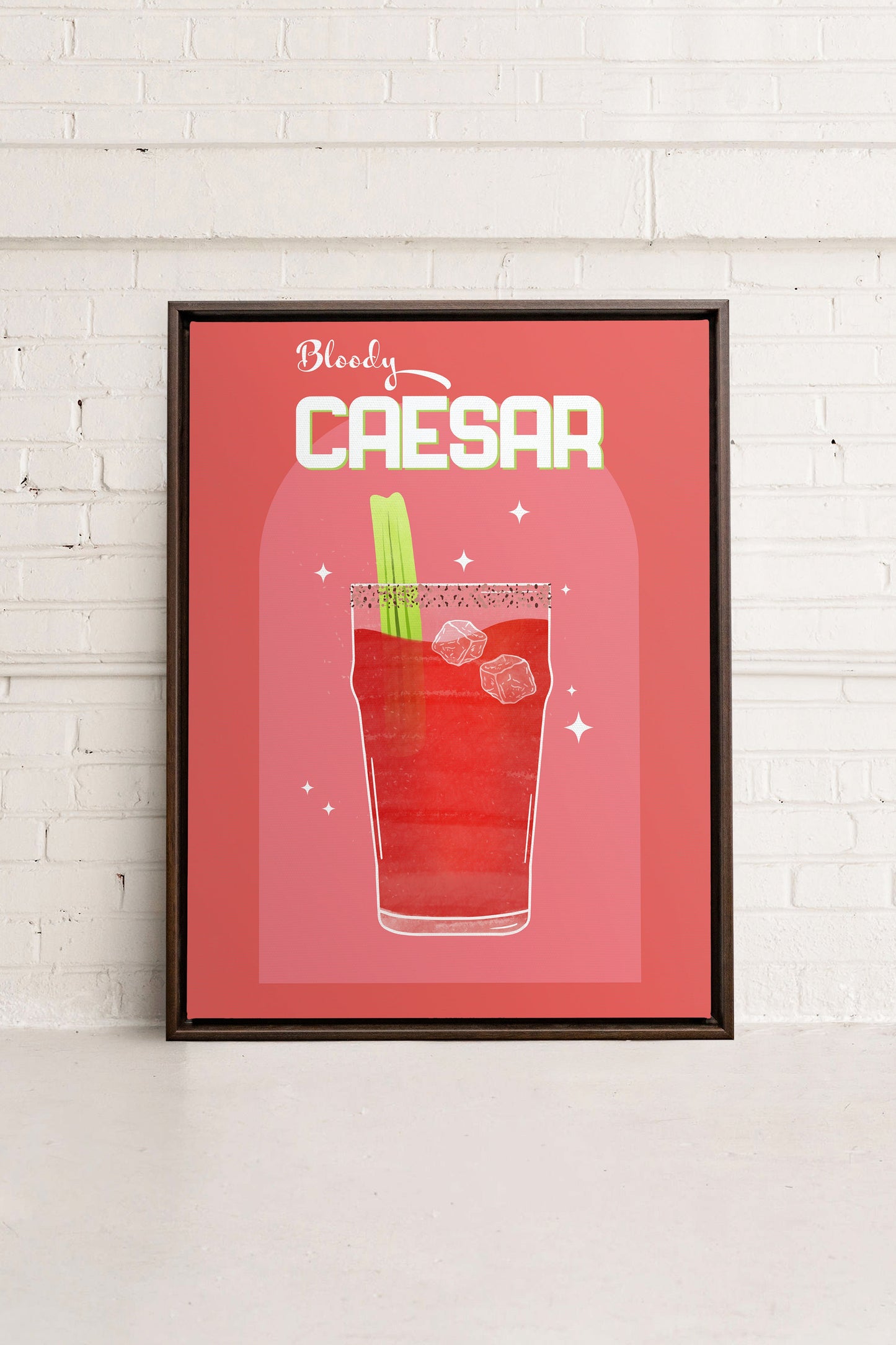 BLOODY CAESAR, Oeuvre sur toile étirée