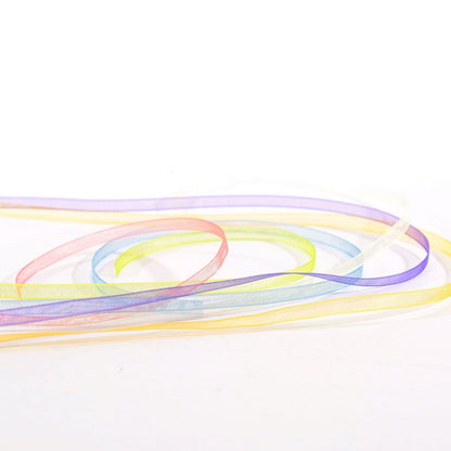 Vaessen Creative Ruban Organza 6 Couleurs 3mmx2m Printemps