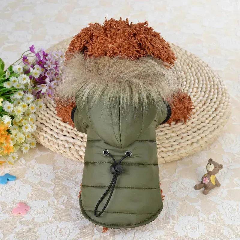 Veste d'hiver pour animaux, manteau chaud d'automne pour chien et chat, sweat à capuche pour animaux, veste en fausse fourrure pour animaux