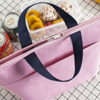 Portable Waterproof Oxford Insulated Tote Lunch Bag for Adult