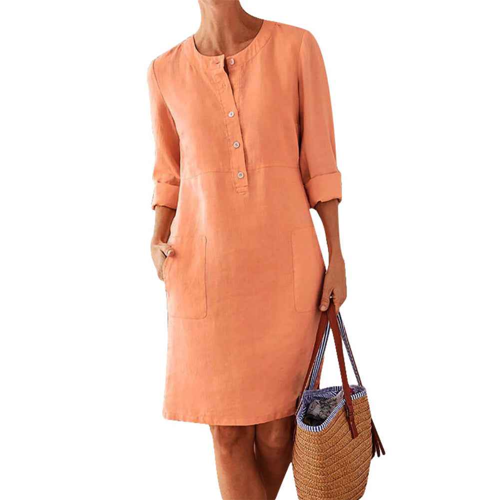 Women’s Clothing Dress – Streetwear Ethnic Style Long Sleeve Dress