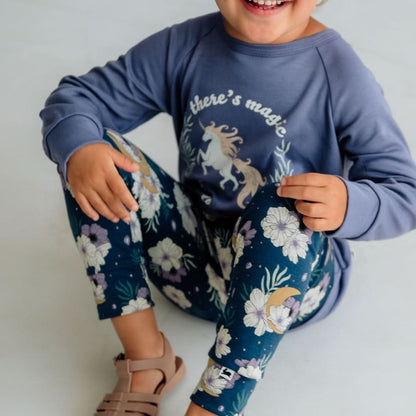 Baby/Kids' Graphic Bamboo Raglan Sleeve Pullover | Big Energy In Black