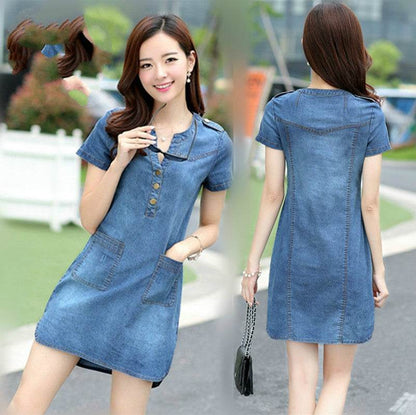 Casual  Denim Fashion Mini Jeans dress