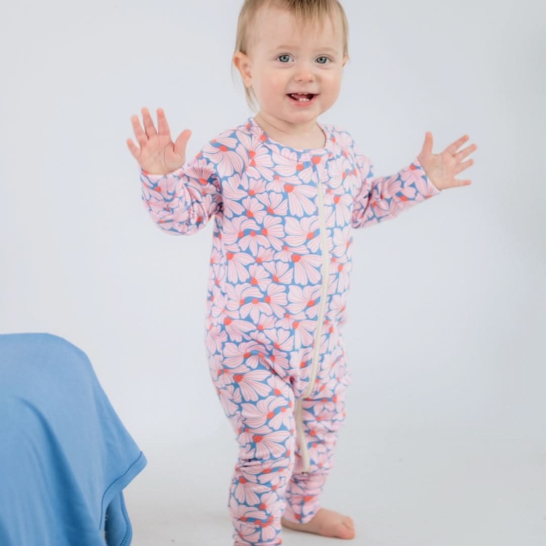 Bamboo Baby Zipper Footed Onesie | Digging It