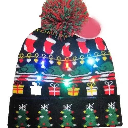 Bonnet de Noël lumineux à LED