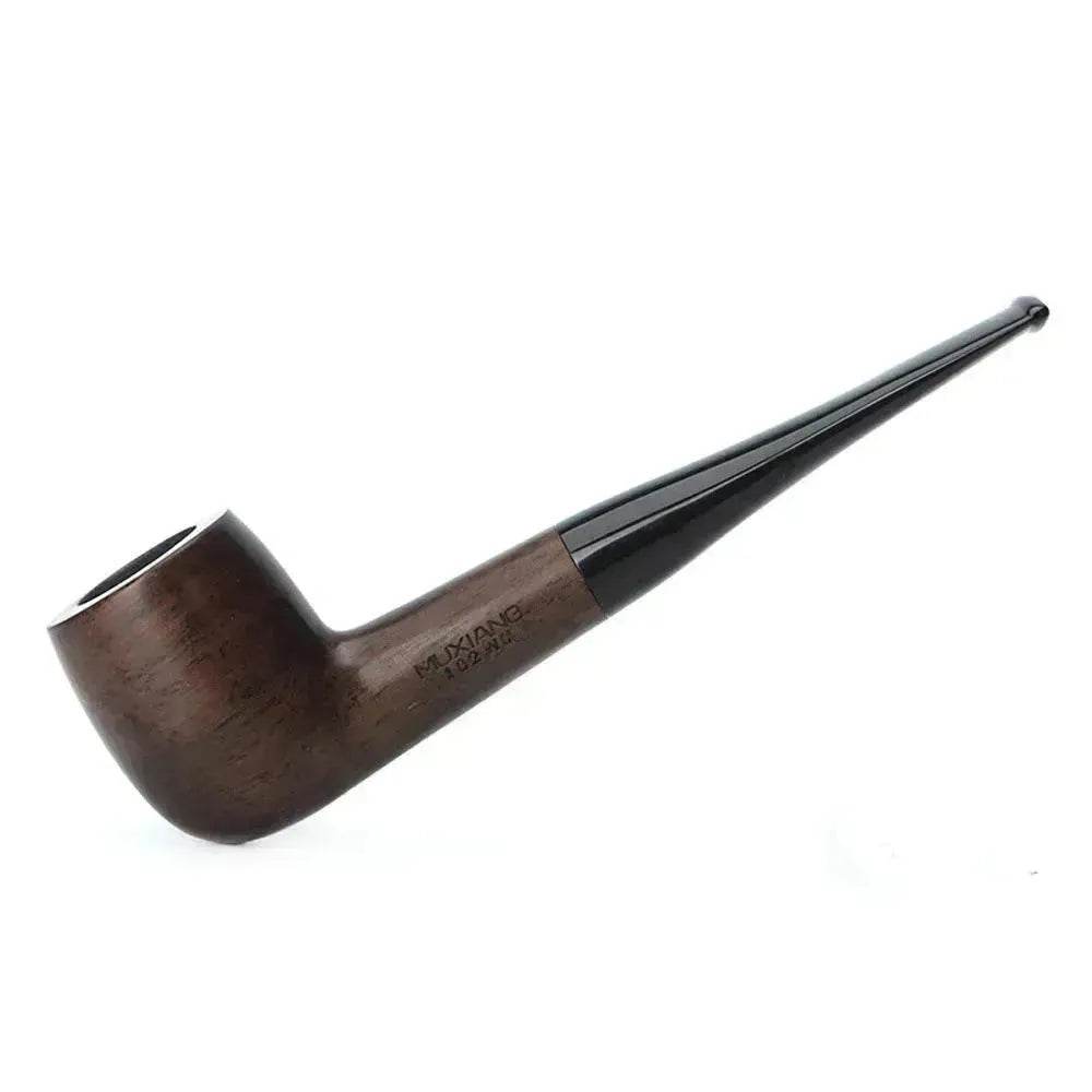 Wooden Pipe flue filter smoking set - ebony pipe