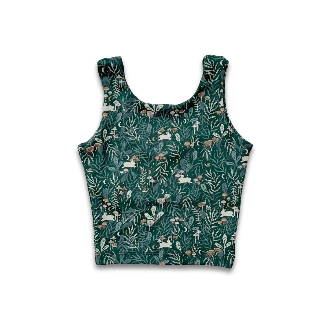 Youth Bamboo Longline Bralette-Style Tank | Black