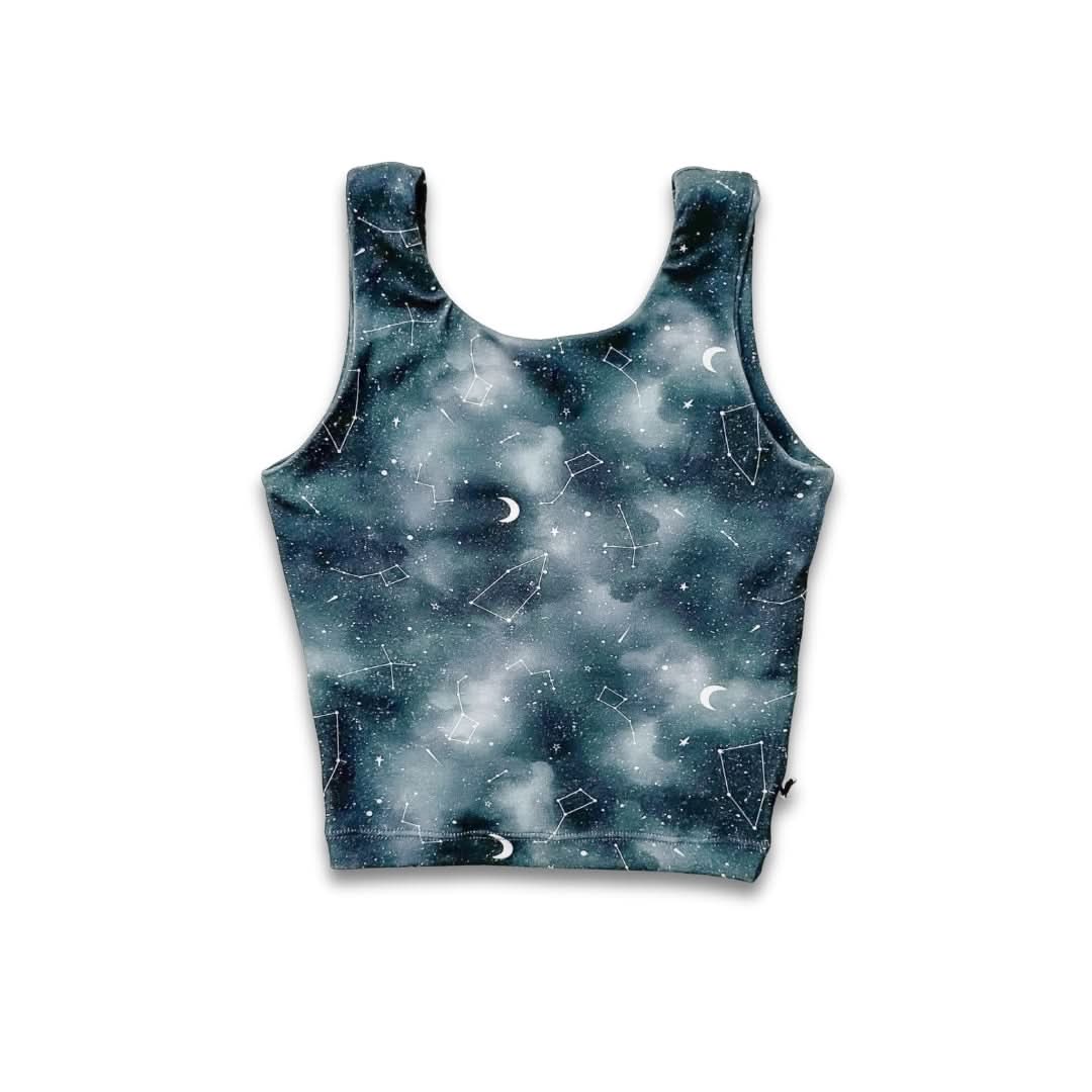 Youth Bamboo Longline Bralette-Style Tank | Night Sky