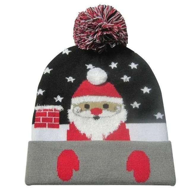Bonnet de Noël lumineux à LED