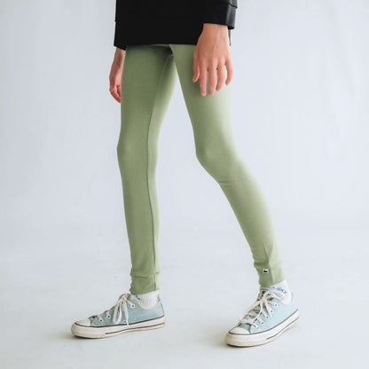 Youth Bamboo Leggings | Charcoal