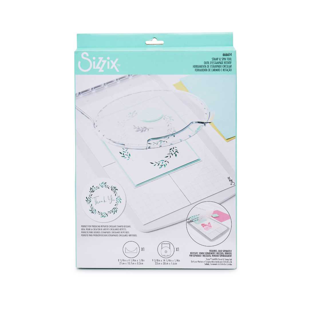 Sizzix Outil Gabarit & Tampon Accessoire Outil Tampon & Rotation