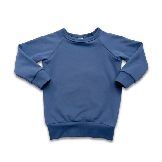 Youth Bamboo Fleece Raglan Pullover | Navy